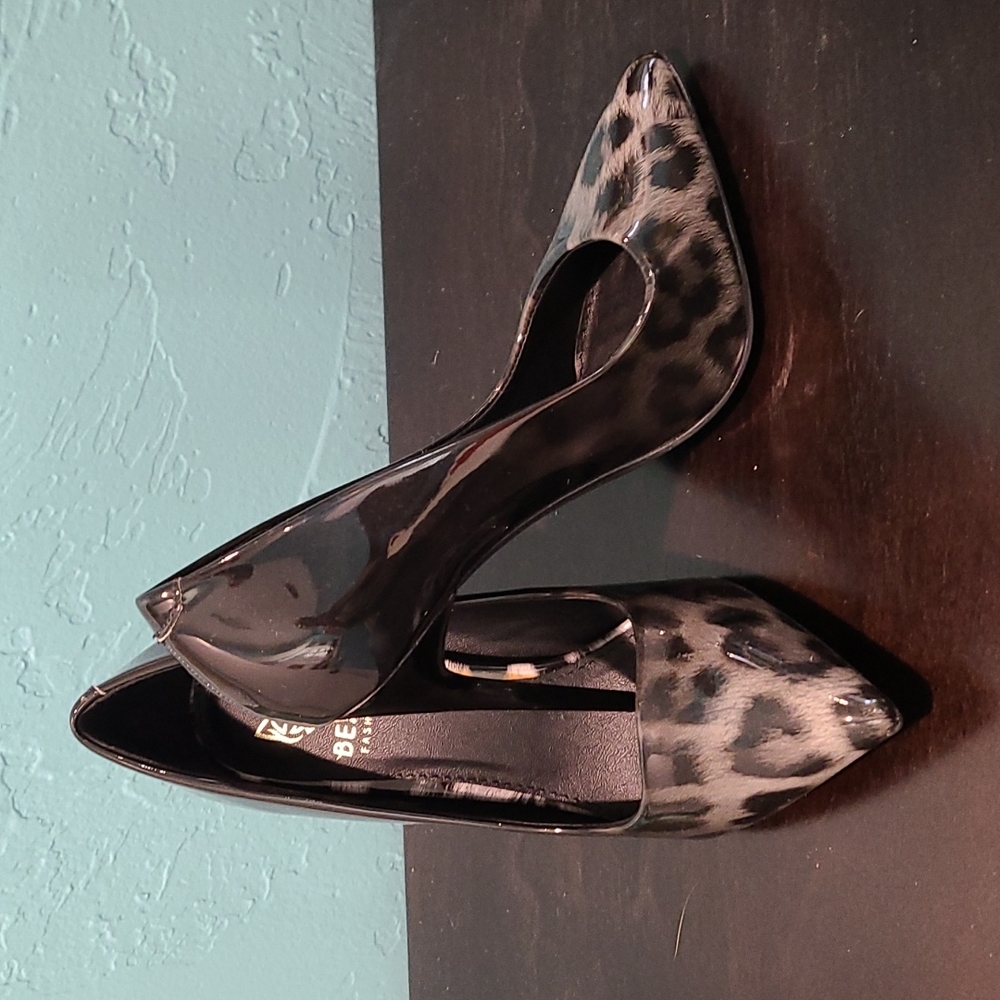 Sexy Grey leopard print stilettos